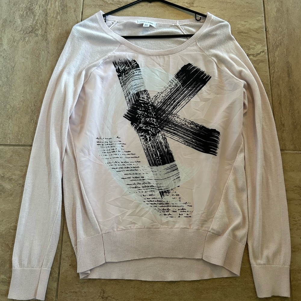 Calvin Klein Size Small/P Women’s Pink Long Sleeved Sweater Top